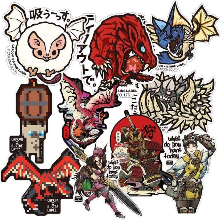 New B Side Label Sticker Monster Hunter Amino