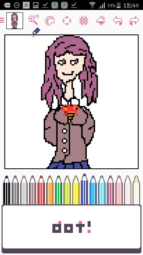 Yuri Pixelart Doki Doki Literature Club Amino