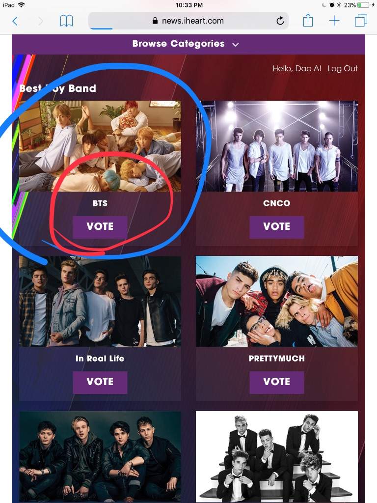 VOTE BTS for the iheart radio music award ARMY's Amino