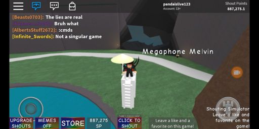 Pandaislive123 Roblox Amino - shouting simulator roblox