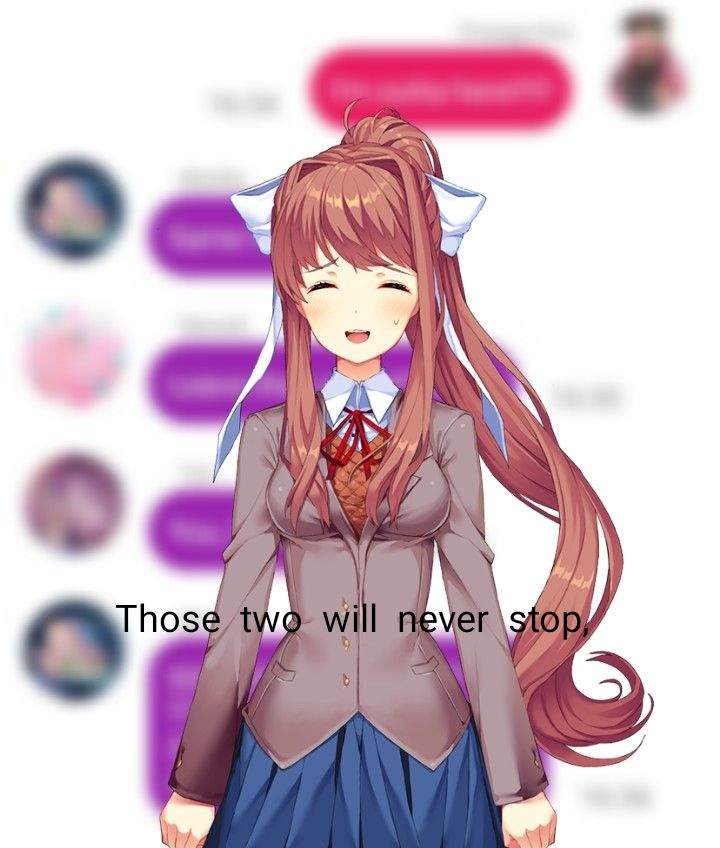 THANKS FOR FEATURE! My DDLC Group chat Story #1 | Doki Doki Literature ...