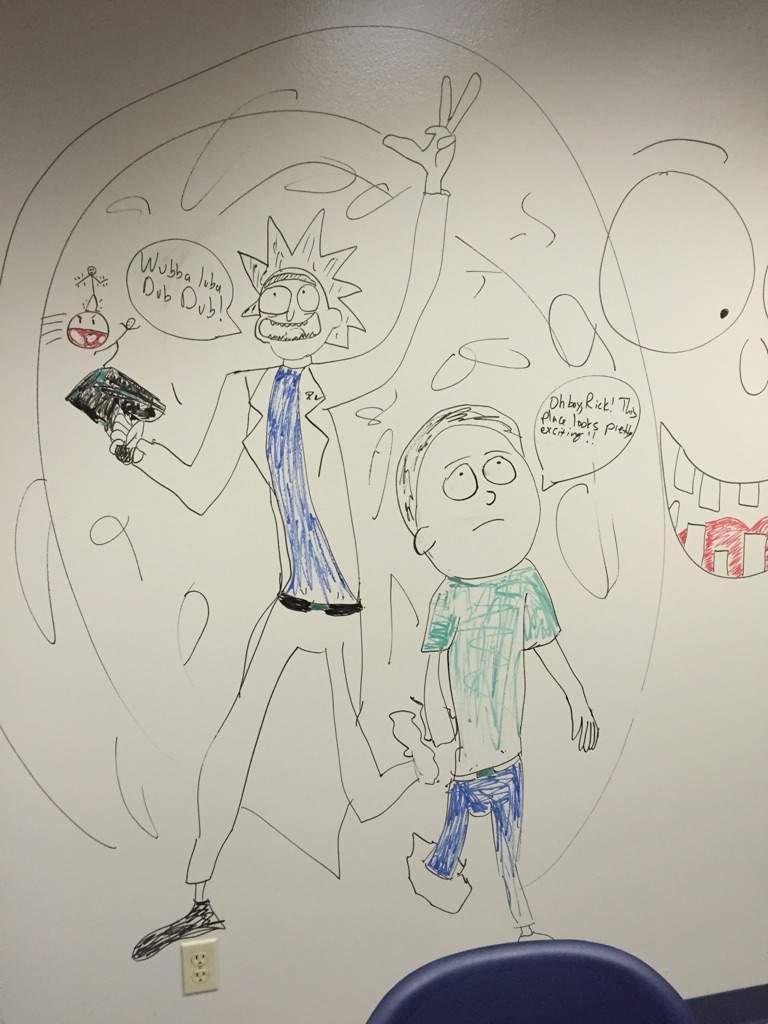 Rick Morty Noob Noob Dry Erase Marker Wall Art Rick And Morty Amino