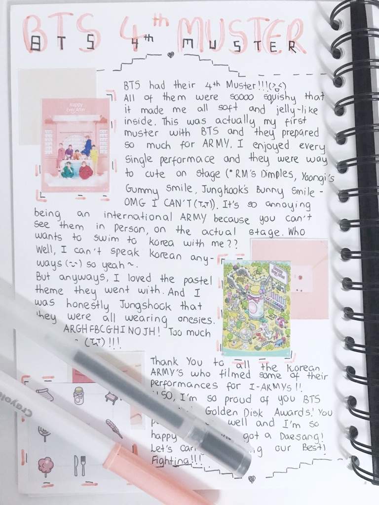 Kpop Journal Session - BTS 4th Muster | ARMY's Amino