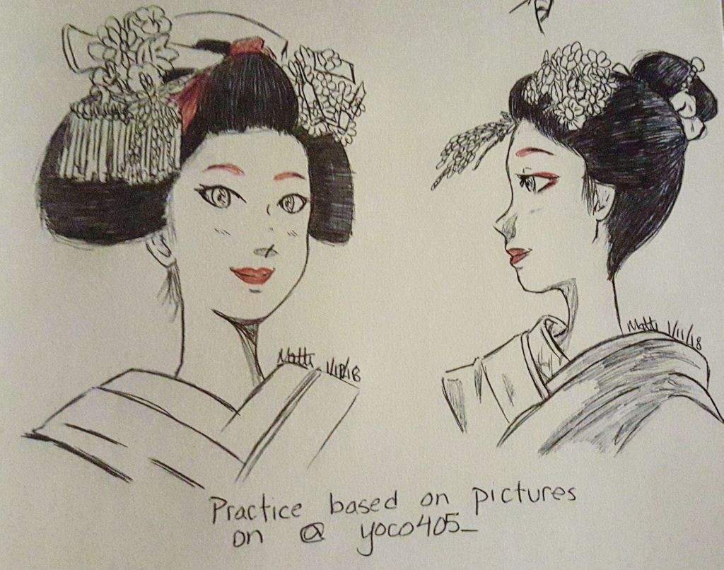 Geisha Practice Drawing Amino