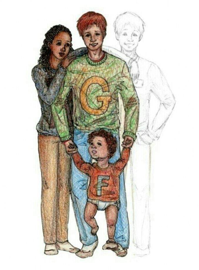 George, Angelina, and their son.