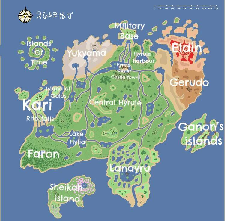 Hyrule kingdom map | Zelda Amino