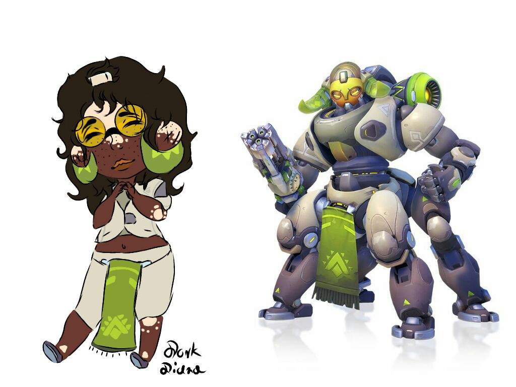 human orisa / chibi art | Overwatch Amino