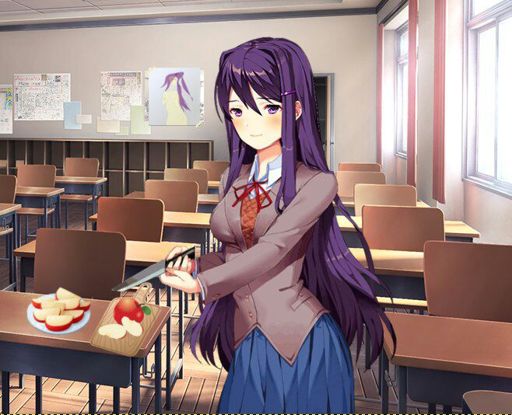 learn how use a knife with Yuri | Doki Doki Literature Club{RUS} Amino