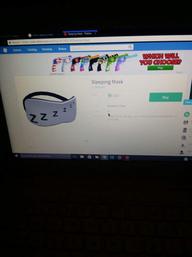 I Was Looking For A Sleeping Mask Roblox Amino