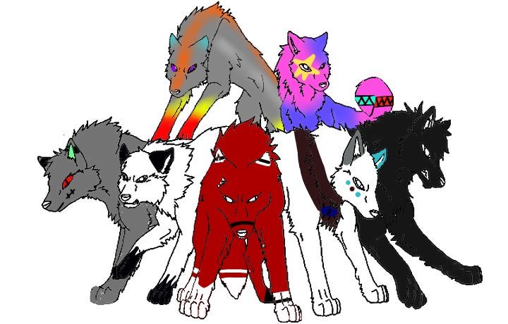 Featured image of post Anime Lineart Wolf Pack