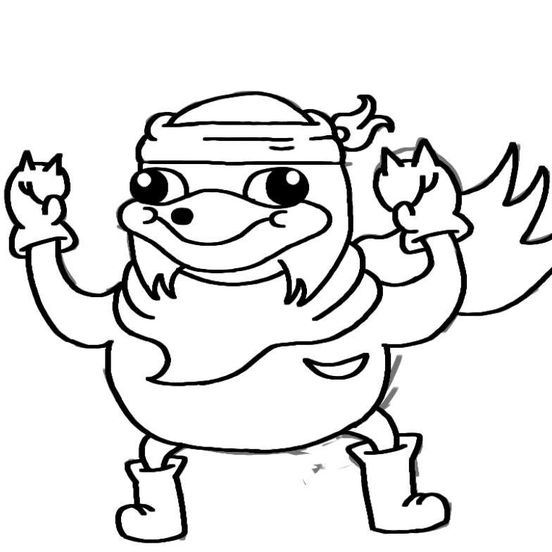 Uganda Knuckles Coloring Page Coloring Pages