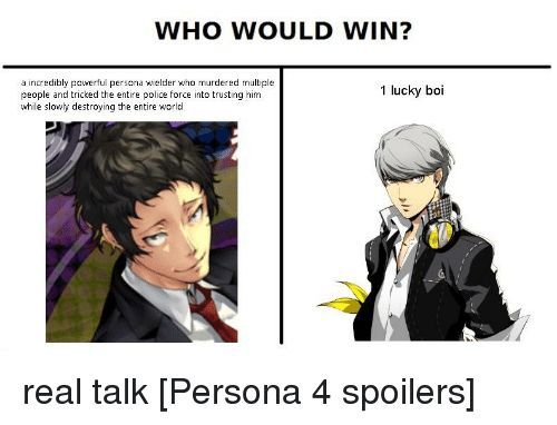 Persona memes who would win edition | SMT:Persona 5 Amino