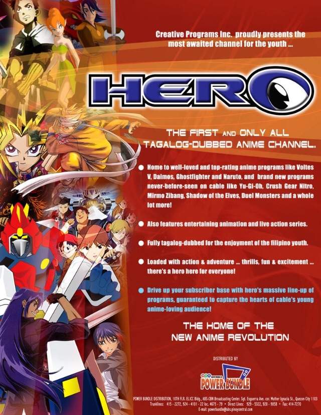 Hero channel anime list