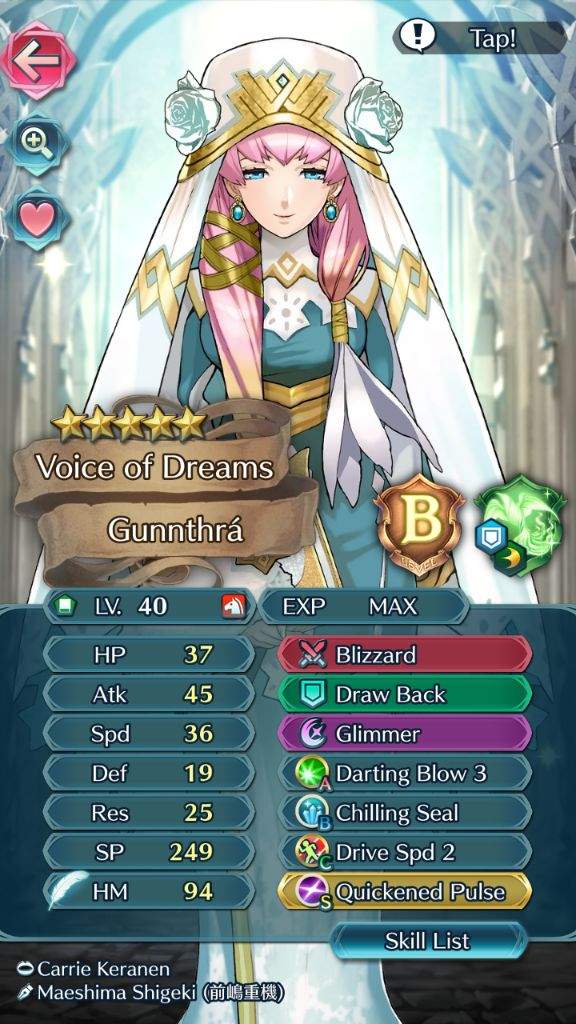 Feh Teambuilding Gunnthrá Fire Emblem Amino Fire Emblem