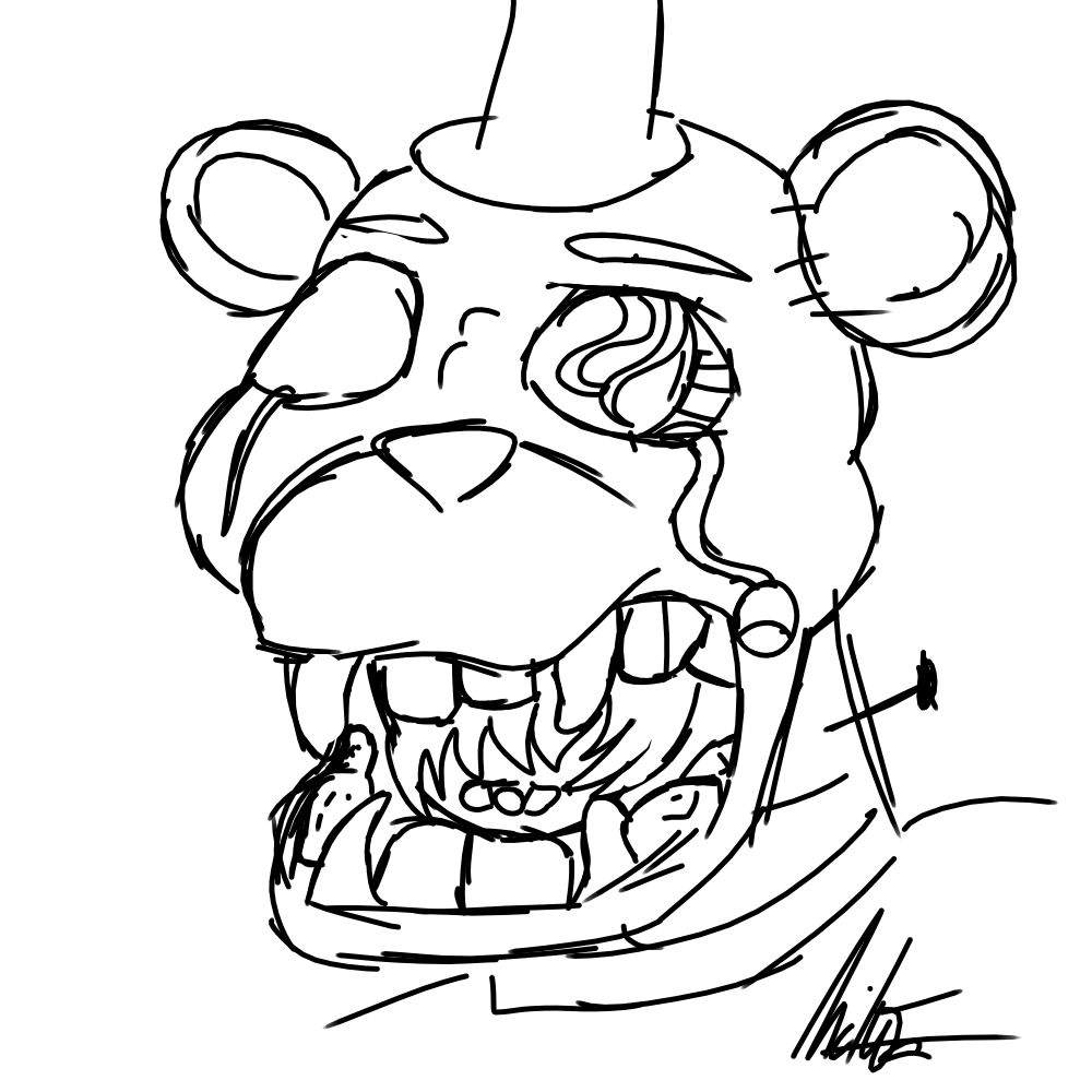 Golden freddy (boceto) | FNaF Amino [ Español ] Amino