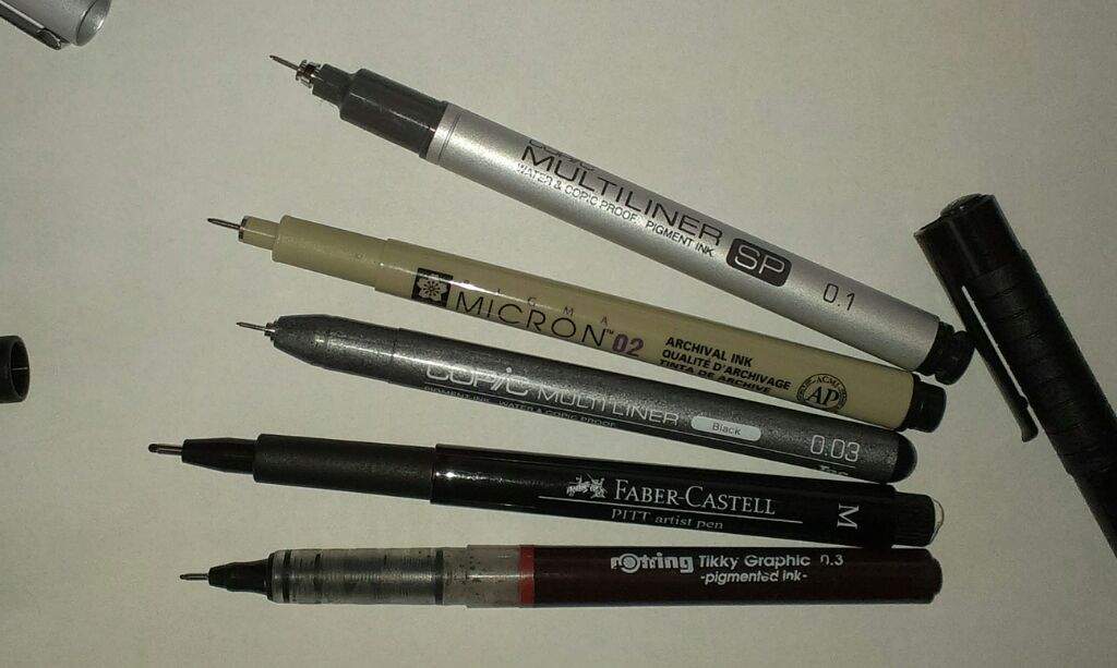 comic white ink pen versus white out pen