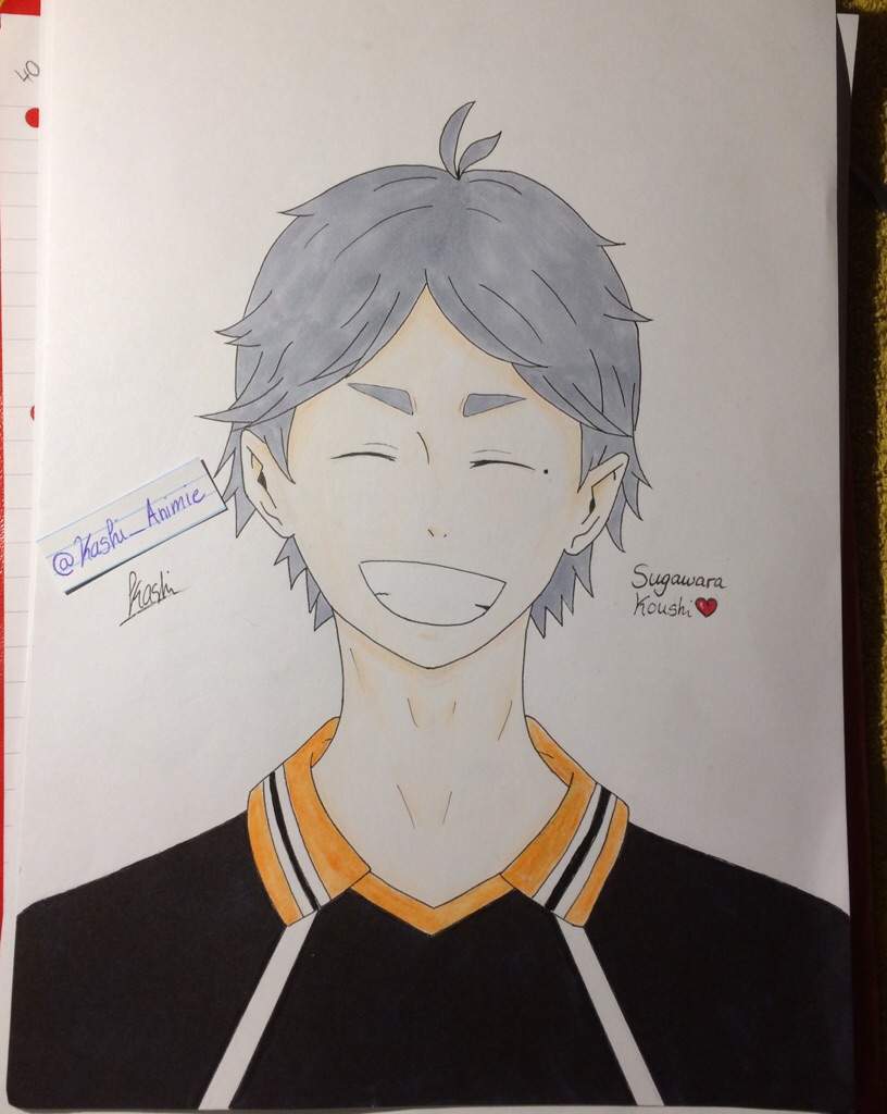 I draw Sugawara Koushi. What do you think? 🤔 | Haikyuu!! Amino