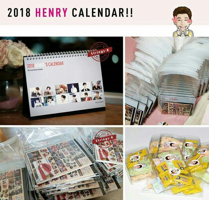 HENRY CALENDAR 2018 Super Junior Amino