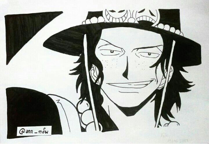 Hi there! + Portgas D Ace [drawing] | One Piece Amino