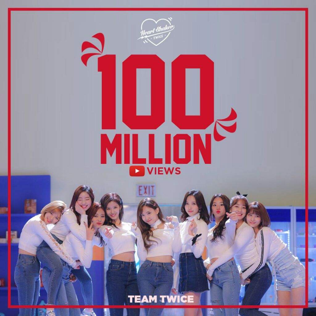 Heart Shaker Mv Has Reached 100m Views On Youtube Twice 트와이스 ㅤ Amino