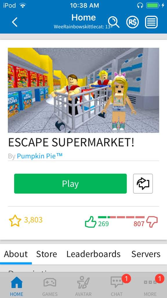 Game Review Idek The Name Anymore Roblox Amino - escape the supermarket game roblox