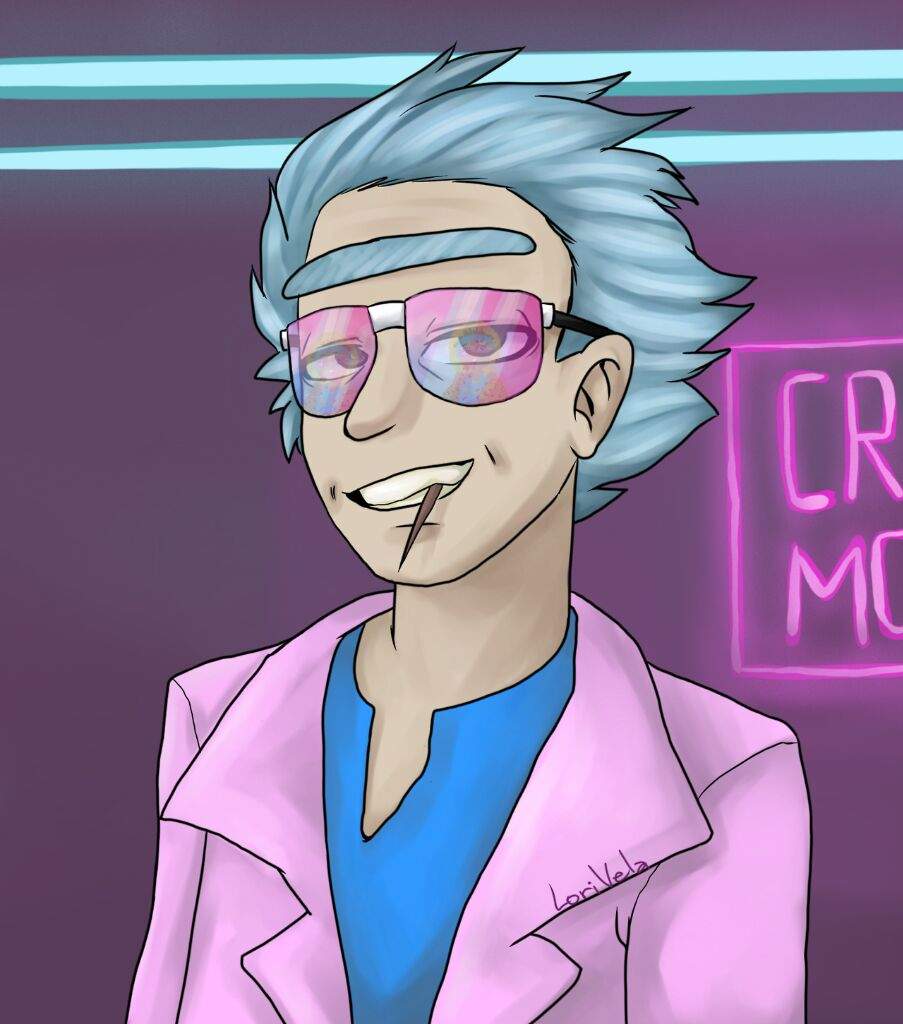 Miami Rick [Fan Art Digital] •Rick y morty• Amino