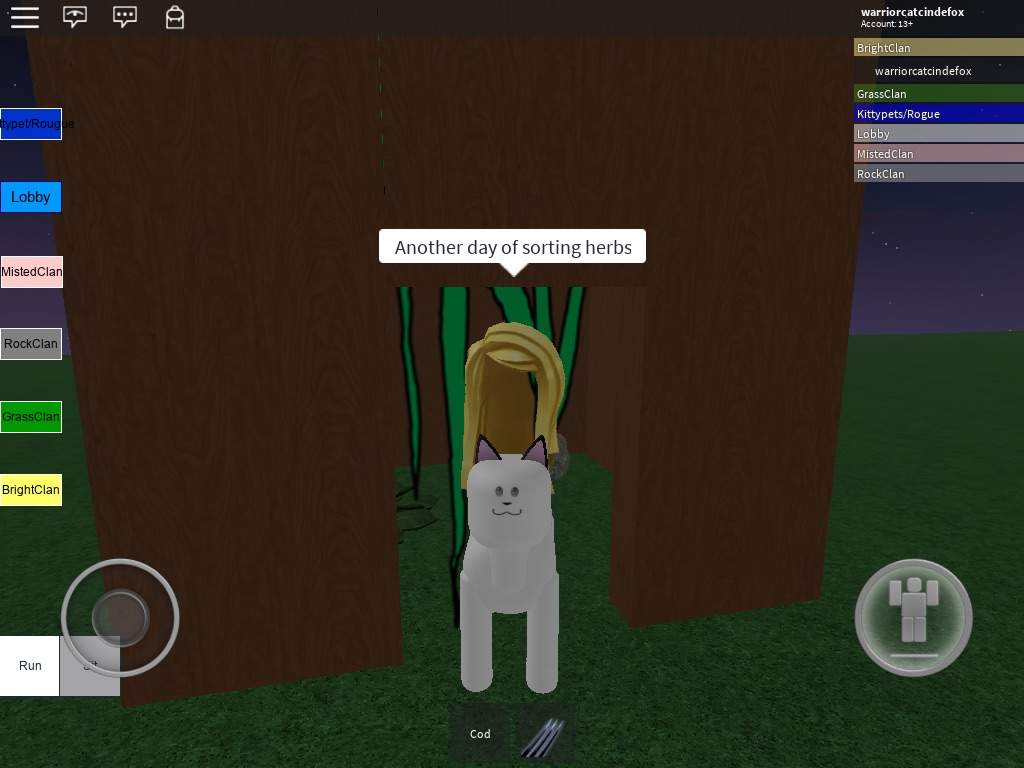 Warriorcats In Roblox Part 2 Warriors Amino - how to get rid of herbs in warriors roblox