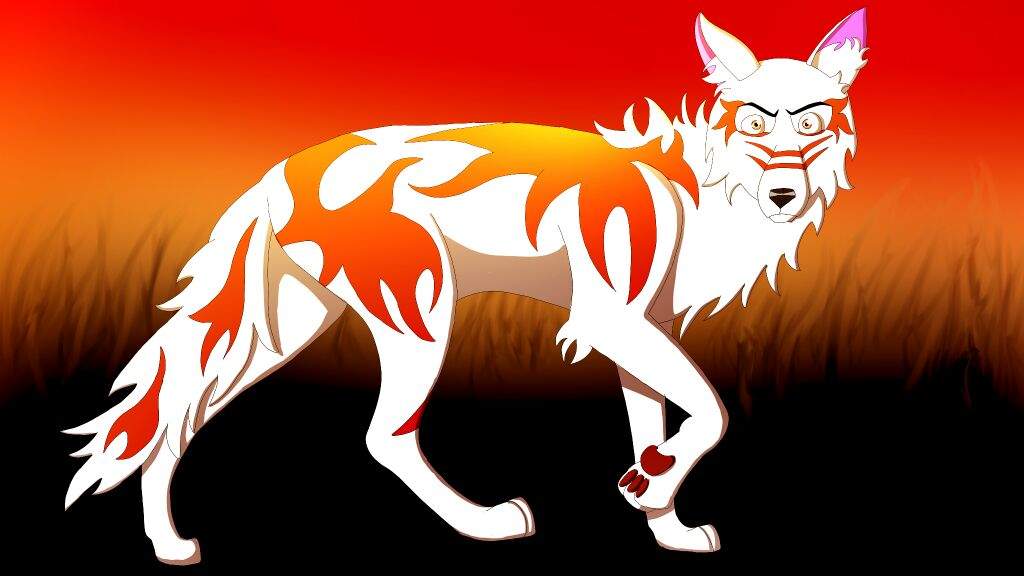 Fire wolf  Anime wolf drawing Dog design art Canine art