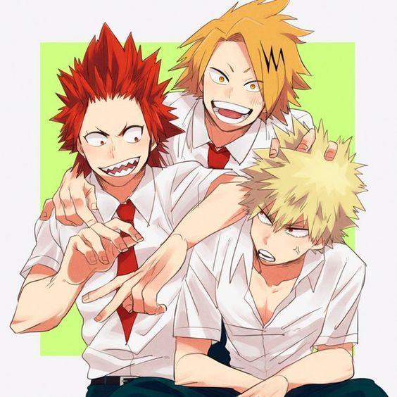 Denki ⚡ Bakugo 💥 Kirishima 🤜🤛 | My Hero Academia Amino