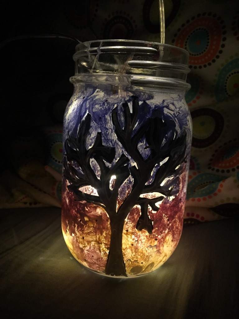 Diy Jar Lights Spring Day Serendipity Inspired Army S Amino Now If You Do This Will See Every Brush Stroke Made Just A Warning The Lights Didn T Look That Great With Serendipity Jar So I Put
