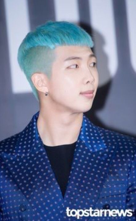 Namjoon With Blue Hair ️ | ARMY's Amino