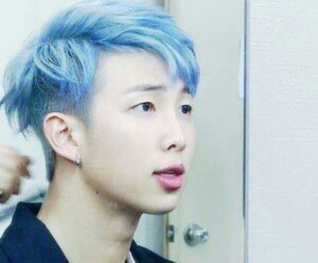 Namjoon With Blue Hair ️ | ARMY's Amino