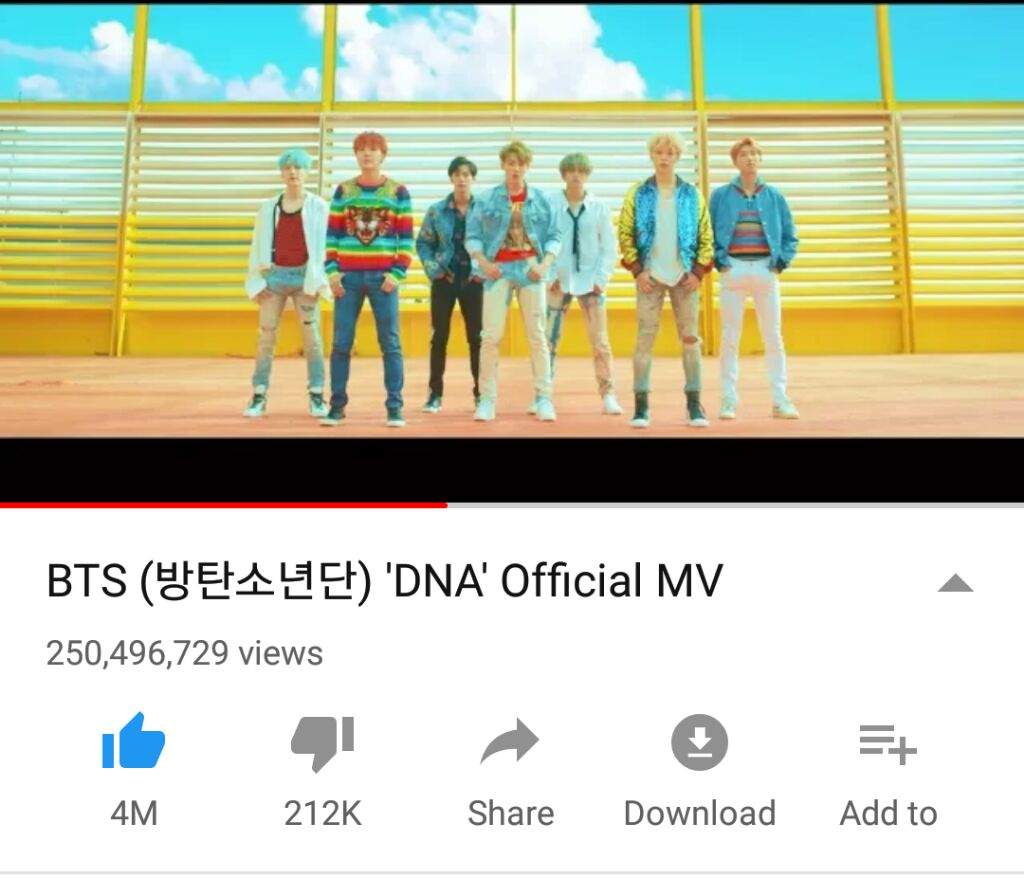 Incompetence Precondition lips BTS DNA BREAKS another record for hitting 250M Views on Youtube | ARMY's  Amino