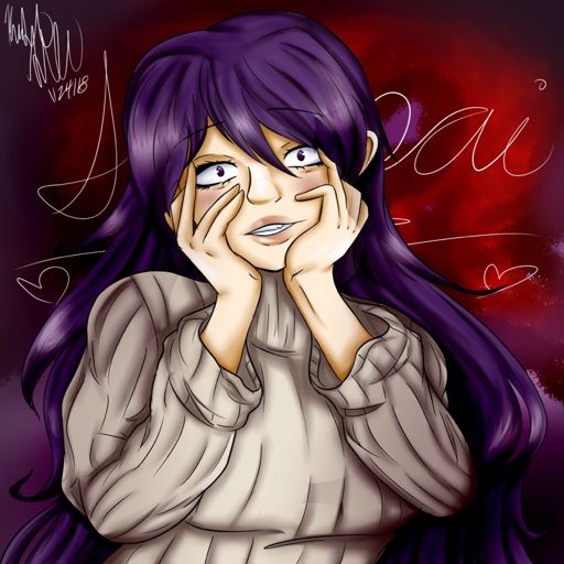 Yuri Fanart : TRIGGER SELF HARM WARNING : | Doki Doki Literature Club ...