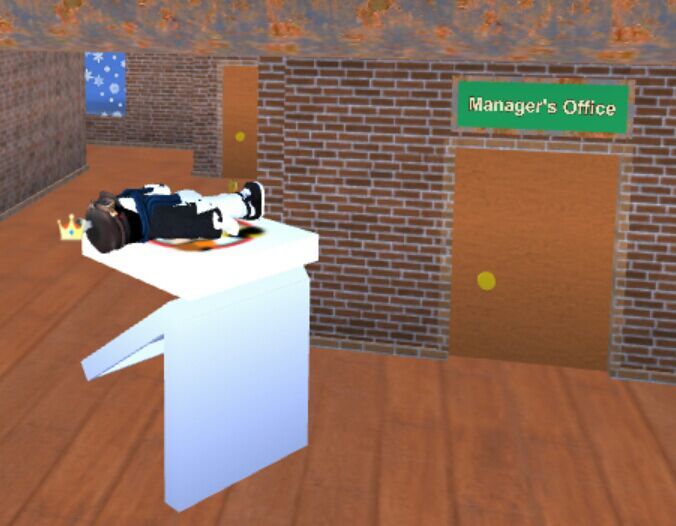 How People Should Sleep In Pizza Places Roblox Amino - manager s office roblox