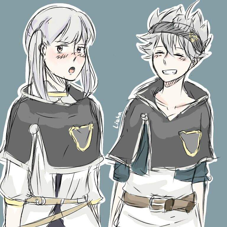 I forgot to post this 😂 anyway here A Noelle and Asta🙄 | Black Clover ...