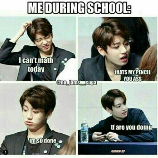 Just A Bunch Of Bts Memes About School Life Army Memes Amino