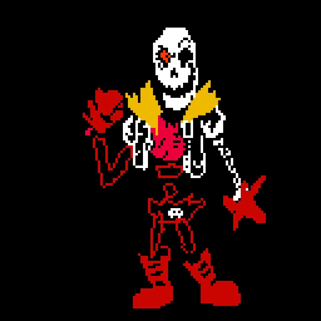 Underfell disbelief papyrus phases 1 - 3 + overworld sprite phase 1 ...