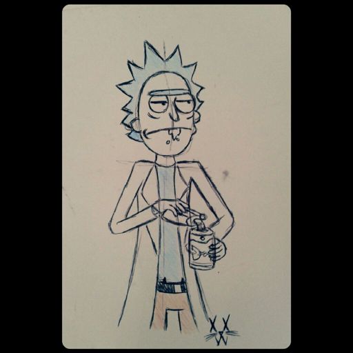 Mini boceto de Rick~ 💭 | •Arte Amino• Amino