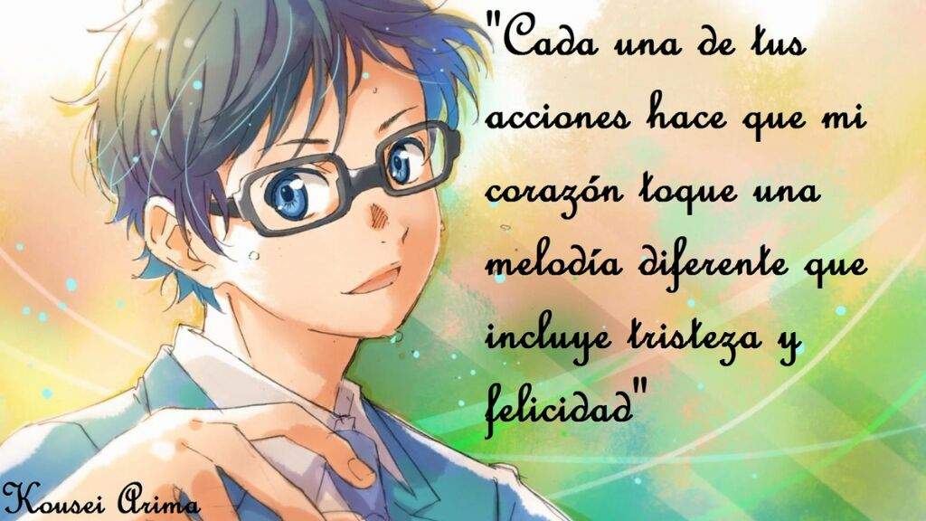 Frases Inmortales De Arima Kousei Shigatsu Wa Kimi No Uso Amino Amino 2006