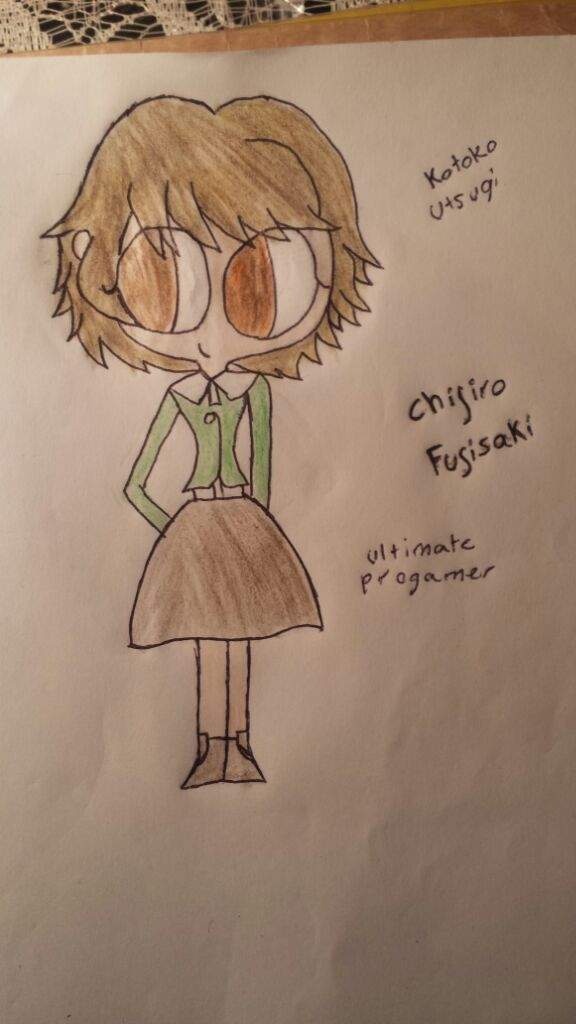 Dibujo De Chihiro Fujisaki💚 Danganronpa Amino En Español Amino 6142