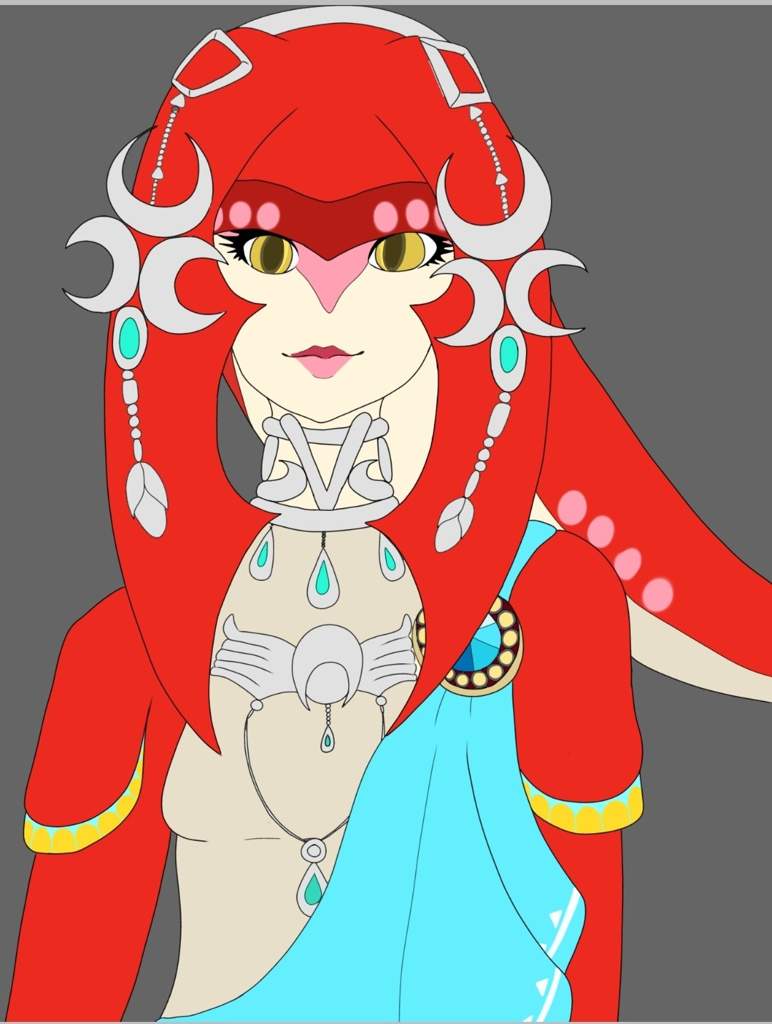 Second drawing of Mipha finished | Zelda Amino