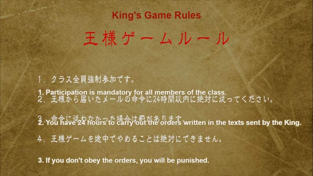 King's Game: The Animation | Wiki | Anime Amino