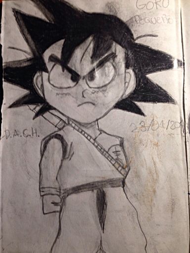 Mi dibujo de Goku pequño | DRAGON BALL ESPAÑOL Amino