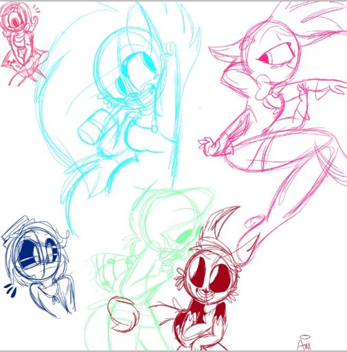 Some fan art sketches | Vivziepop Amino