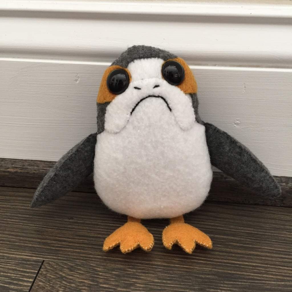 large stuffed porg