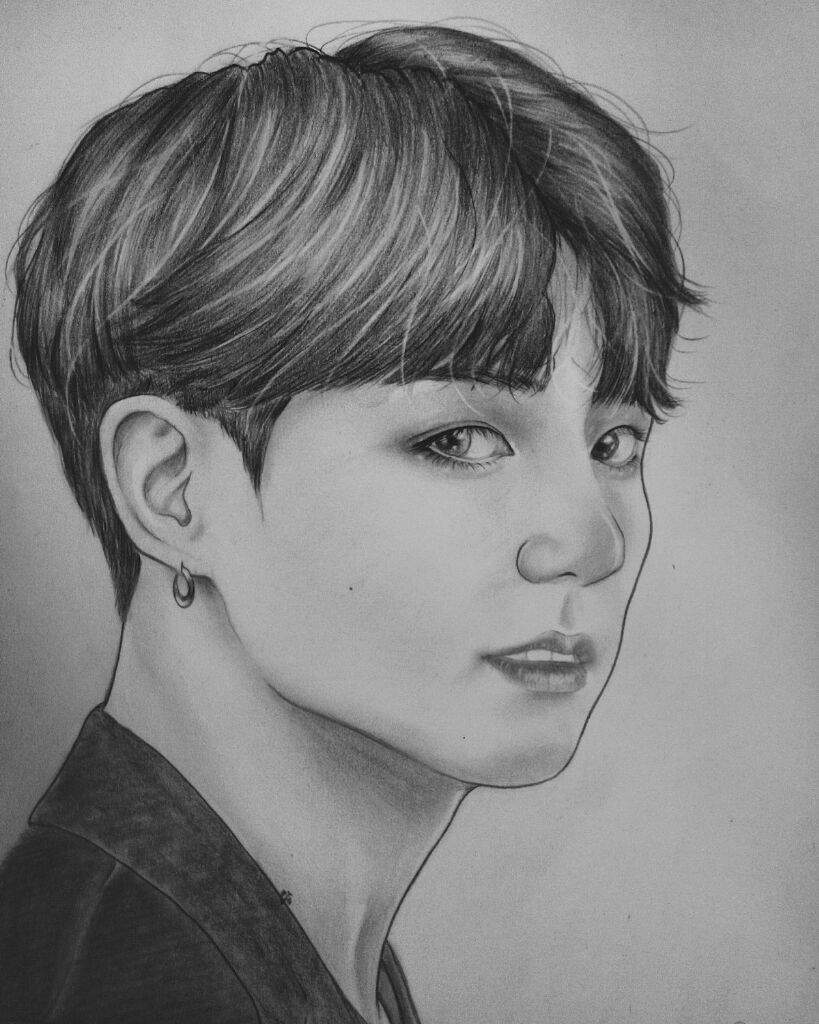 Jungkook fan art + speed drawing video | ARMY's Amino
