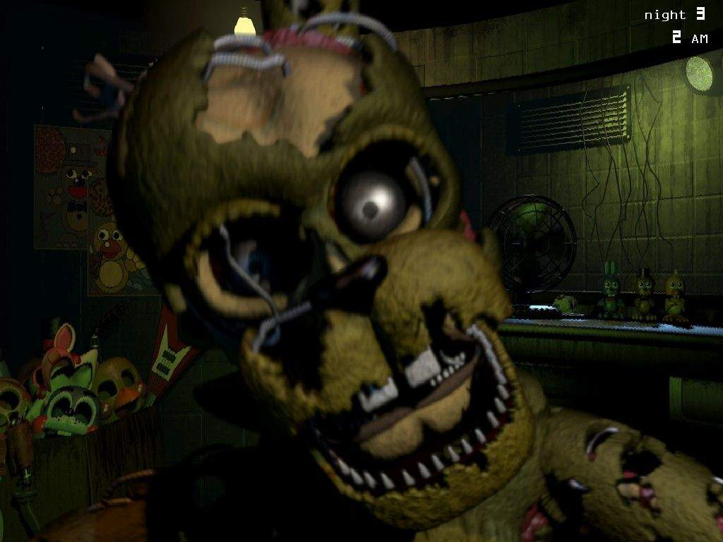 This edit is salvaged springtrap doing his jumpscare in the Fnaf 3 office