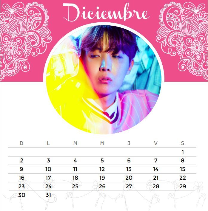 Calendario estilo BTS | ARMY's Amino Amino