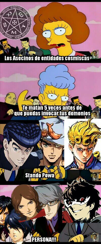 Los JoJo's vs Persona Users | •Meme• Amino